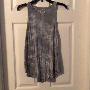 Grey tie dye tank top